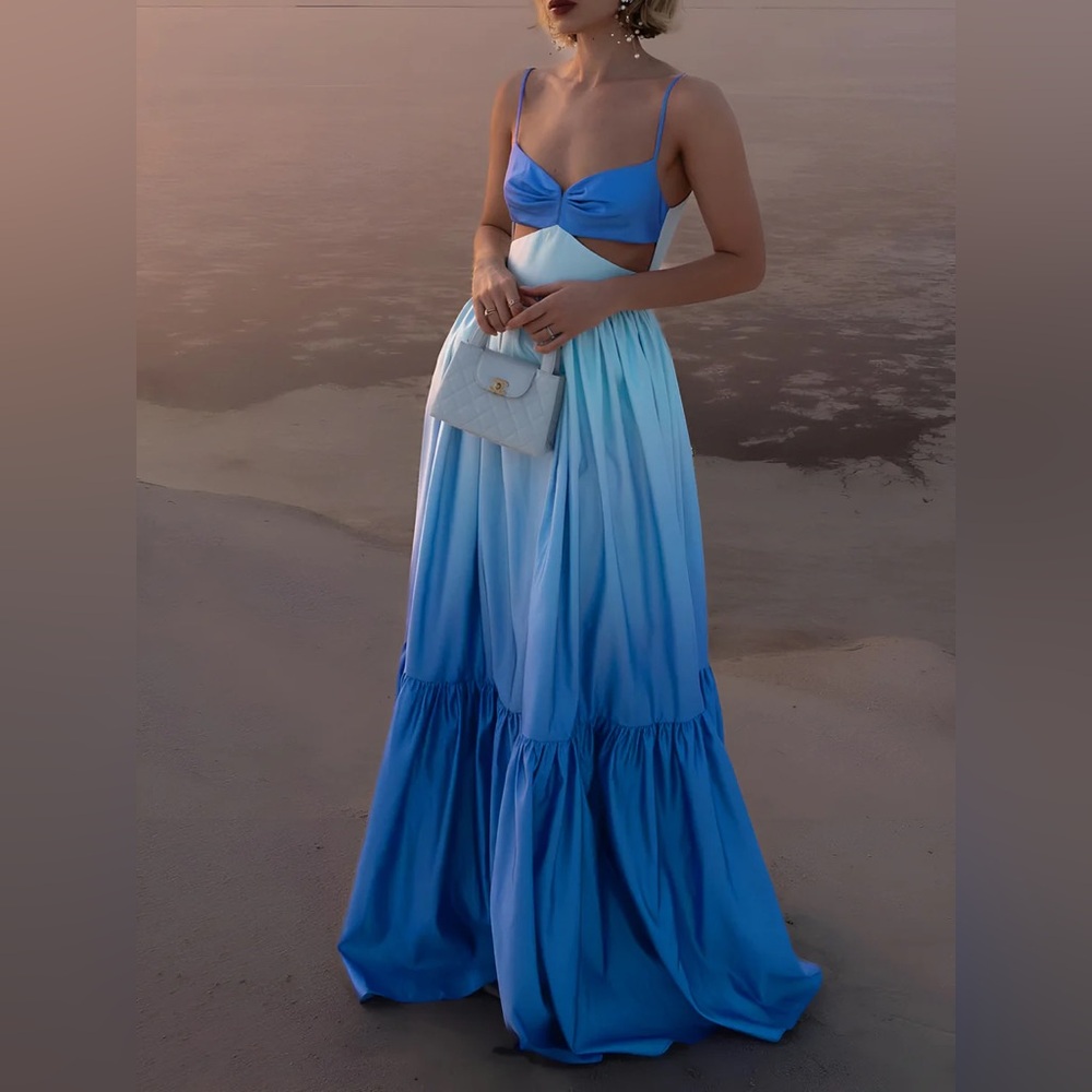 COMMENSE Backless Cutout Cami Long Dress size M